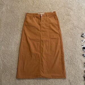 Inherit Clothing Co. 38.5” Burnt Camel Stella Maxi Skirt